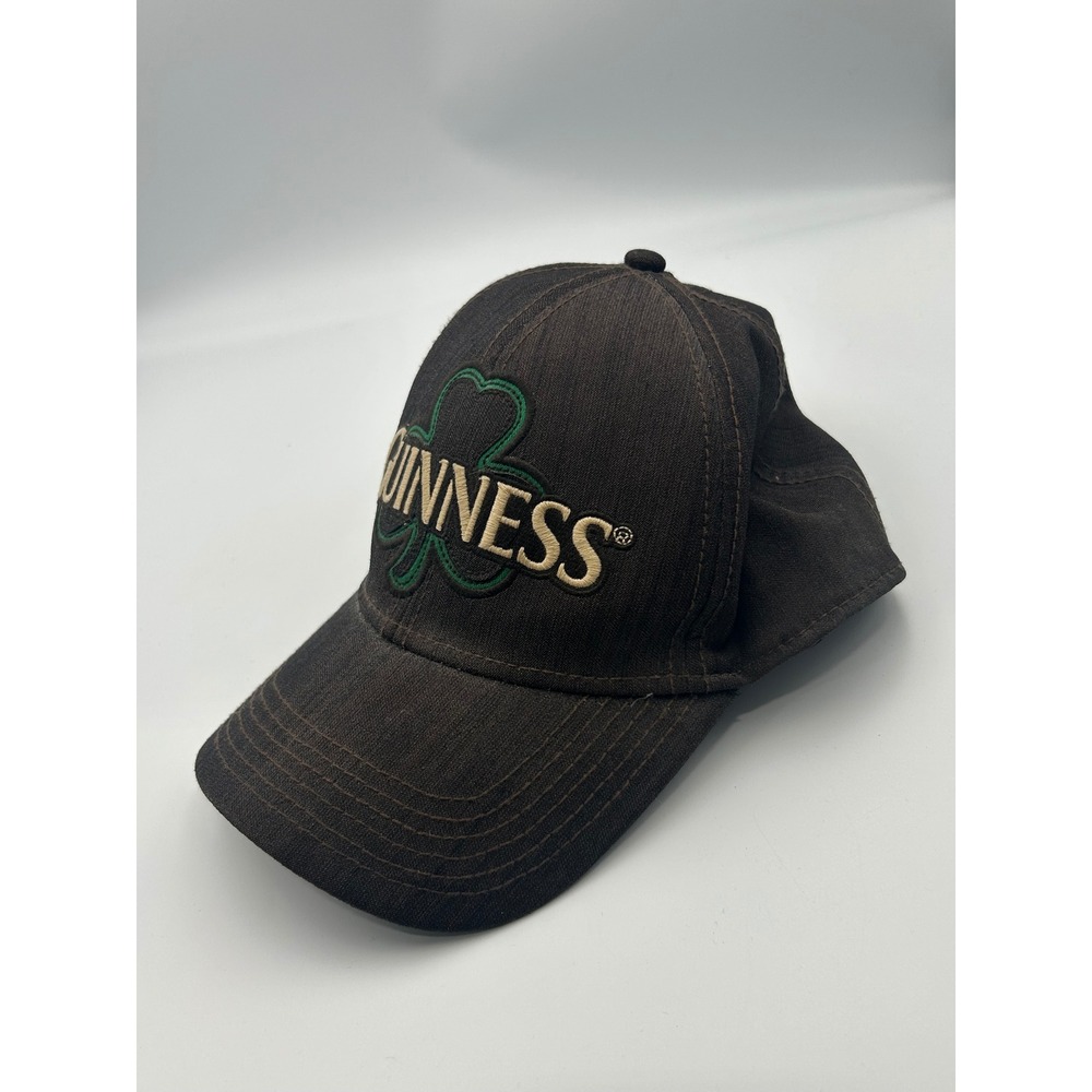 Guinness Official Merchandise Brown Shamrock Embroidered Baseball Cap Hat‎